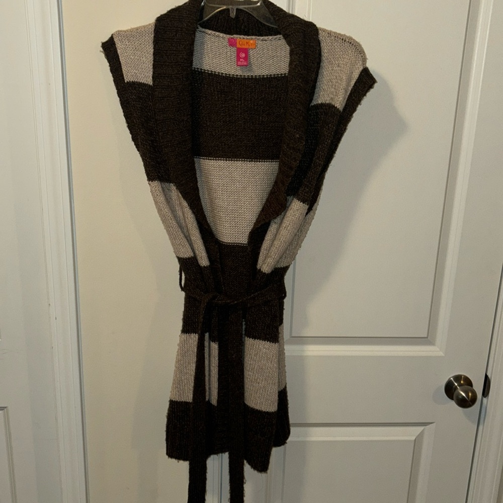 Stripe Cardigan Size XL